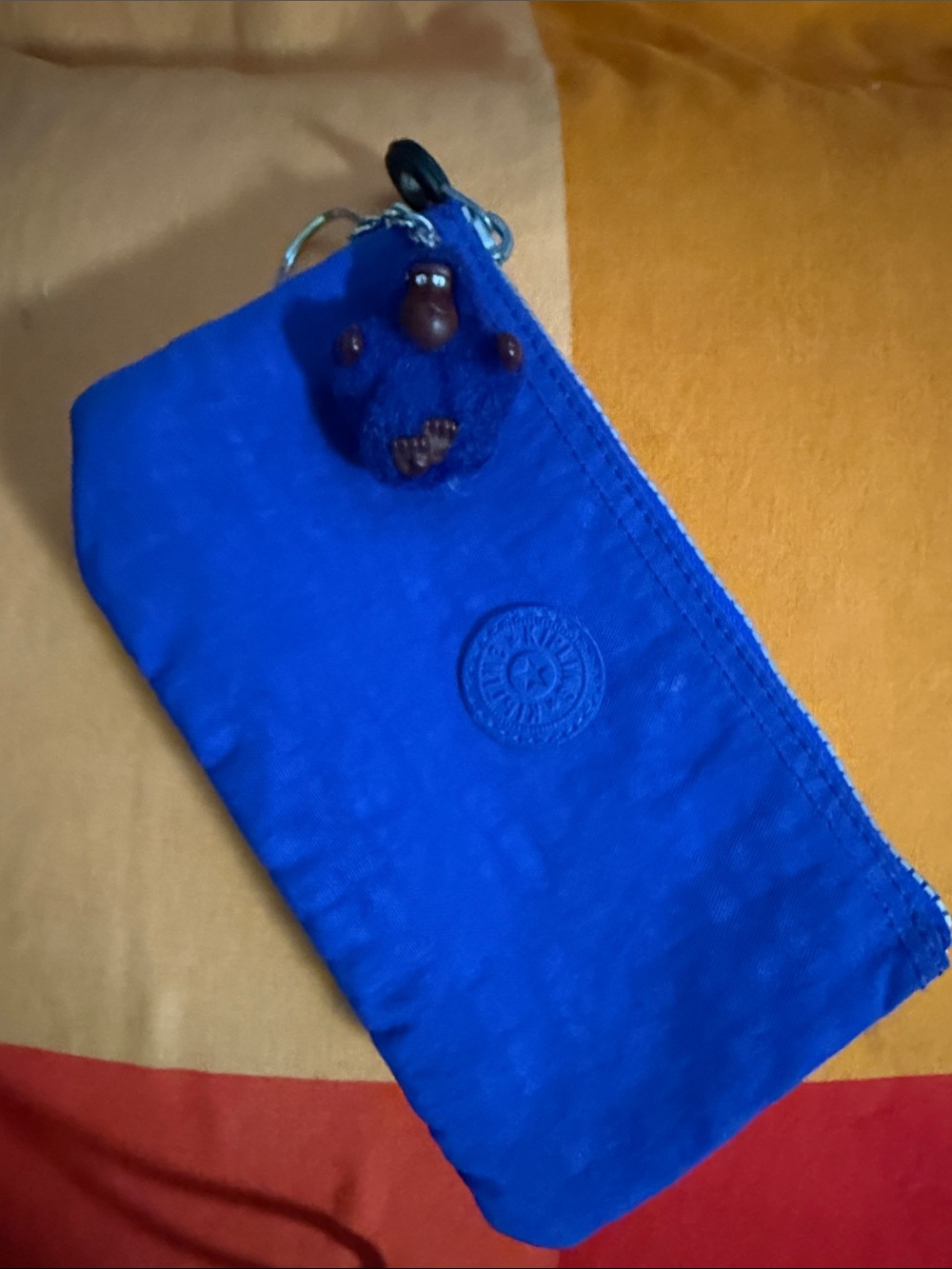Kipling Royal Blue Creativity Zip Pouch